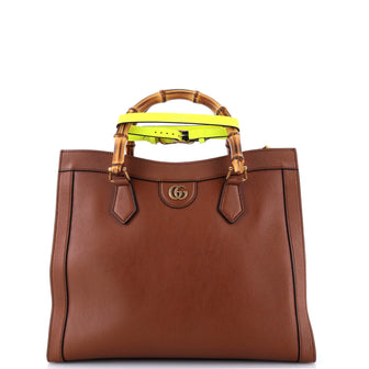 Gucci Diana NM Bamboo Handle Tote Leather Medium