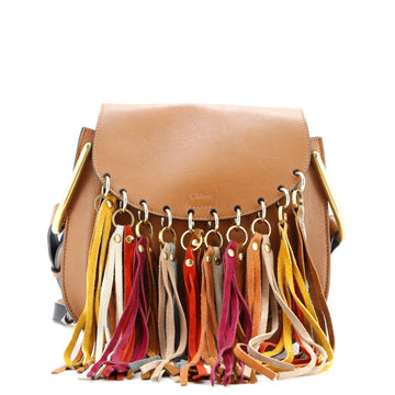 Chloe Multicolor Fringe Hudson Bag Leather Small