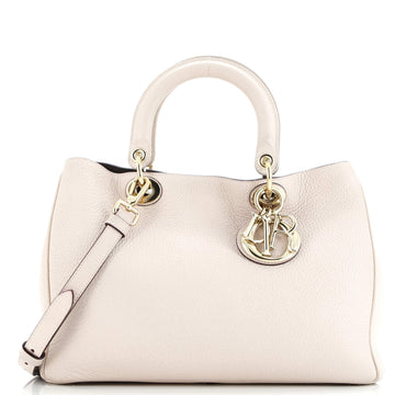 Christian Dior Diorissimo Tote Pebbled Leather Medium