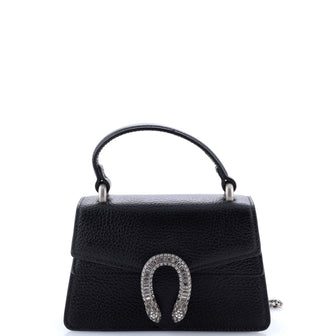 Gucci Dionysus Top Handle Bag Leather with Crystals Mini