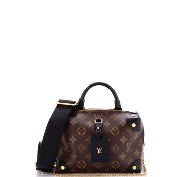 Louis Vuitton Petite Malle Souple Handbag Monogram Canvas