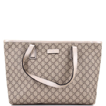 Gucci Plus Tote GG Coated Canvas with Leather Medium