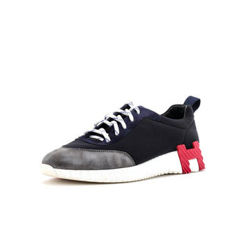 Hermes Women's Bouncing Sneakers Fabric and Suede