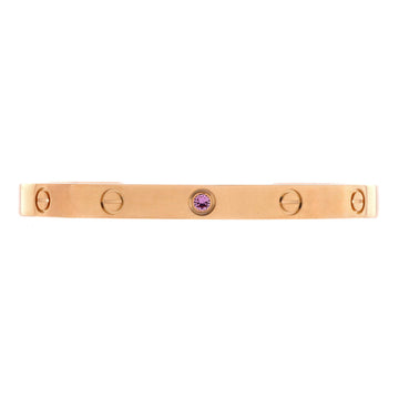 Cartier Love Cuff Bracelet 18K Rose Gold with Pink Sapphire