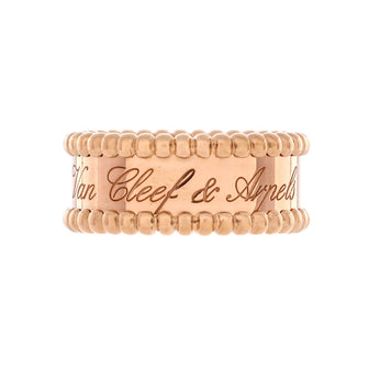 Van Cleef & Arpels Perlee Signature Ring 18K Rose Gold
