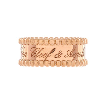 Van Cleef & Arpels Perlee Signature Ring 18K Rose Gold