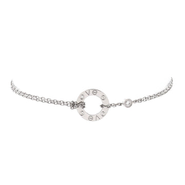 Cartier 2 Diamonds Love Bracelet 18K White Gold with Diamonds