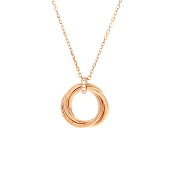 Cartier Trinity Pendant Necklace 18K Rose Gold and Diamonds