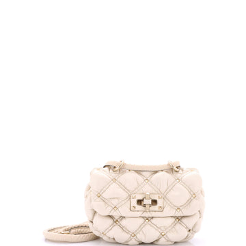 Valentino Garavani SpikeMe Flap Bag Quilted Leather Small