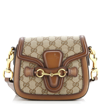 Gucci Lady Web Shoulder Bag GG Canvas Small