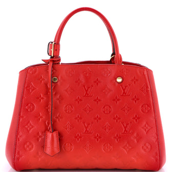 Louis Vuitton Montaigne Handbag Monogram Empreinte Leather MM