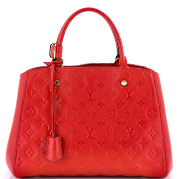 Louis Vuitton Montaigne Handbag Monogram Empreinte Leather MM