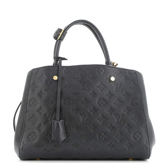 Louis Vuitton Montaigne Handbag Monogram Empreinte Leather MM