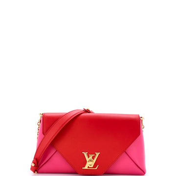 Louis Vuitton Love Note Chain Clutch Leather