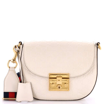Gucci Padlock Saddle Shoulder Bag Guccissima Leather Medium