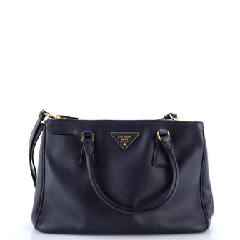 Prada Galleria Double Zip Tote Saffiano Leather Medium