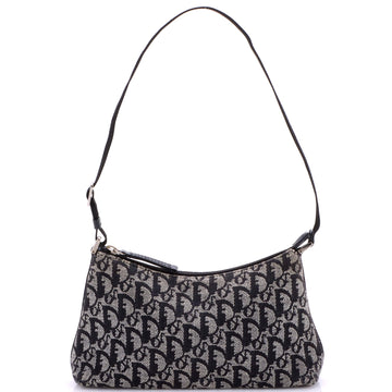 Christian Dior Vintage Trotter Pochette Shoulder Bag Diorissimo Canvas Small