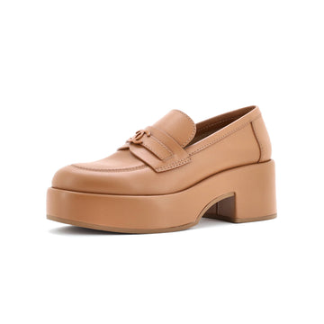 Chanel Women's CC Platform Loafers Leather
