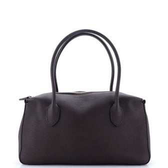 The Row E/W Top Handle Bag Leather