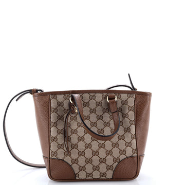 Gucci Bree Convertible Tote GG Canvas with Leather Small