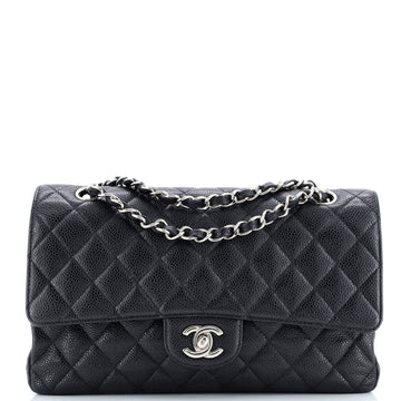 Chanel Classic Double Flap Bag Quilted Caviar Medium