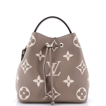 Louis Vuitton NeoNoe Handbag Bicolor Monogram Empreinte Giant MM