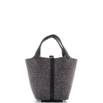 Hermes Picotin Lock Bag Felt with Leather PM