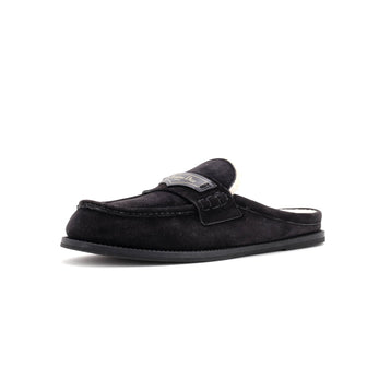 Christian Dior Women's Boy Mules Suede with Shearling