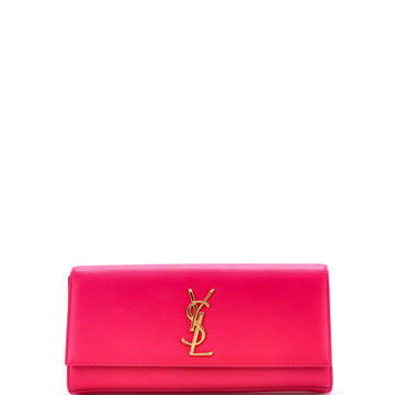 Saint Laurent Classic Monogram Clutch Leather Long