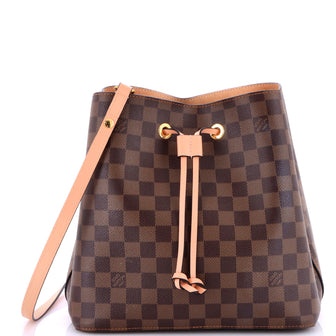 Louis Vuitton NeoNoe Handbag Damier with Leather MM