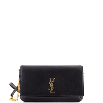Saint Laurent Classic Monogram Phone Holder Shoulder Bag Leather