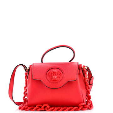 Versace La Medusa Top Handle Bag Leather Small