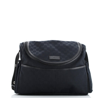 Gucci Diaper Crossbody Bag GG Canvas
