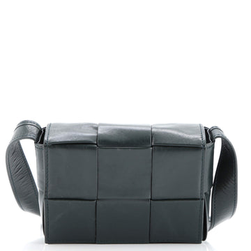 Bottega Veneta Cassette Crossbody Bag Maxi Intrecciato Leather Candy