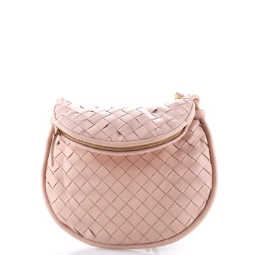 Bottega Veneta Gemelli Shoulder Bag Intrecciato Leather Small