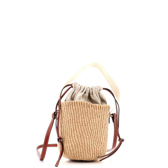 Chloe Woody Basket Tote Woven Raffia Small