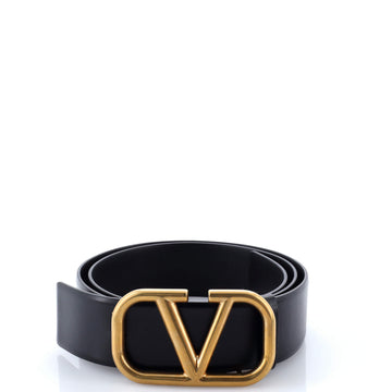Valentino Garavani VLogo Reversible Belt Leather Wide