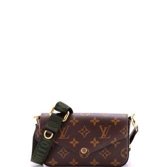 Louis Vuitton Felicie Strap & Go Handbag Monogram Canvas