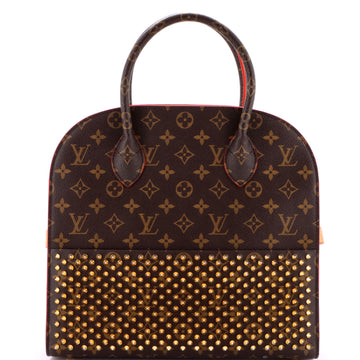 Louis Vuitton x Christian Louboutin Shopping Bag Calf Hair and Monogram Canvas