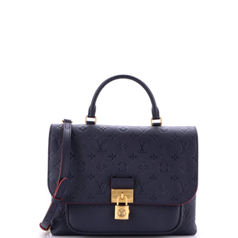 Louis Vuitton Marignan Handbag Monogram Empreinte Leather