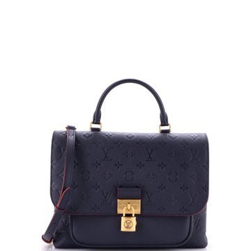 Louis Vuitton Marignan Handbag Monogram Empreinte Leather