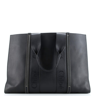 Chloe Woody Tote Leather Large