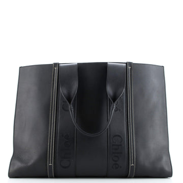 Chloe Woody Tote Leather Large