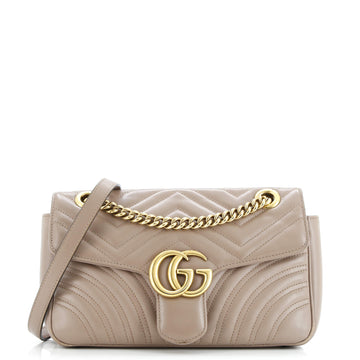 Gucci GG Marmont Flap Bag Matelasse Leather Medium