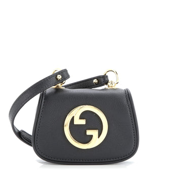 Gucci Blondie NM Card Case Wallet with Strap Leather