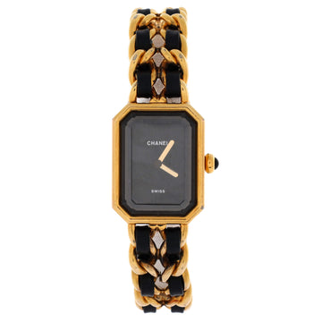 Chanel Premiere Rock Quartz Watch Plated Metal and Leather 20