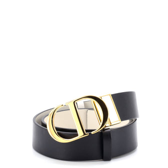 Christian Dior 30 Montaigne Reversible Belt Leather Medium