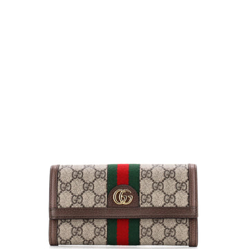 Gucci Ophidia Continental Wallet GG Coated Canvas