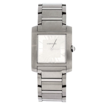 Cartier Tank Francaise Japan Limited Quartz Watch Stainless Steel 27