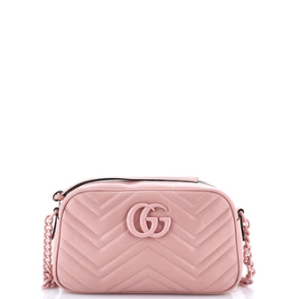 Gucci GG Marmont Monochrome Shoulder Bag Matelasse Leather Small